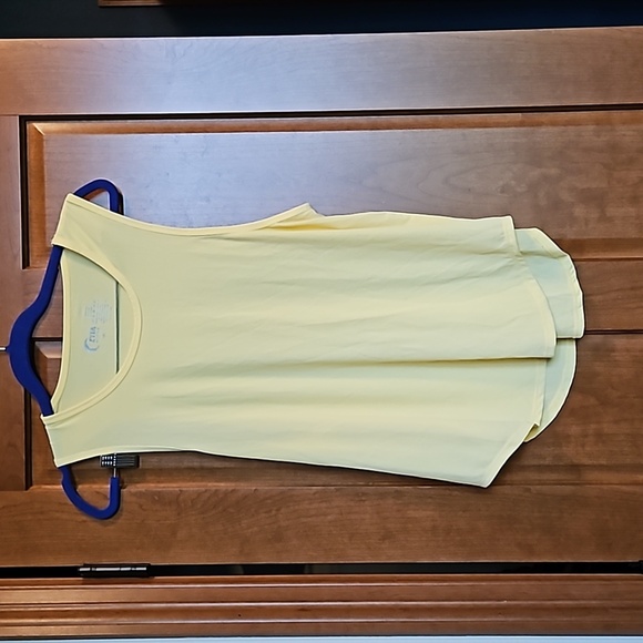 Zyia Sunset Parallel Ribbed Tank Yellow - Picture 1 of 5